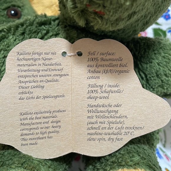 Kallisto Organic Cotton/ Wool Dragon Baby Toy/ Music box NEW! - Picture 6 of 7